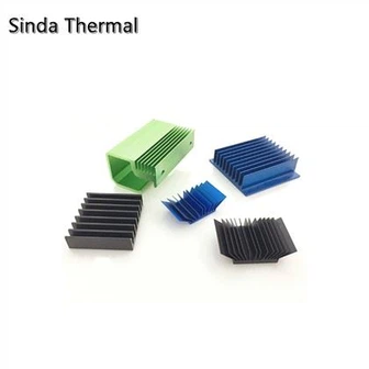 Kühlkörper aus farbig eloxiertem Aluminium