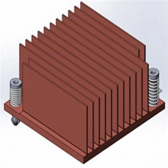 Kühlkörper mit geschlitzten Rippen mit hoher Dichte