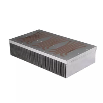 Kühlrippen-Kühlkörper aus Aluminium mit Wärmerohren